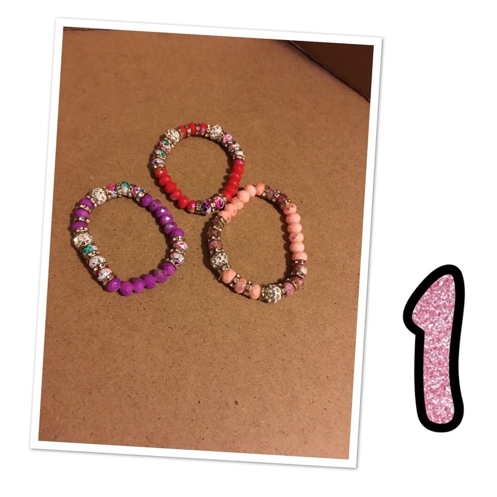 Beaded bracelet and shamballa bracelet - Picture 1 of 2